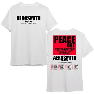 Aerosmith 2024 PEACE OUT Tour New Date T-Shirt Vintage Aerosmith Band Tee Gifts • $30.99