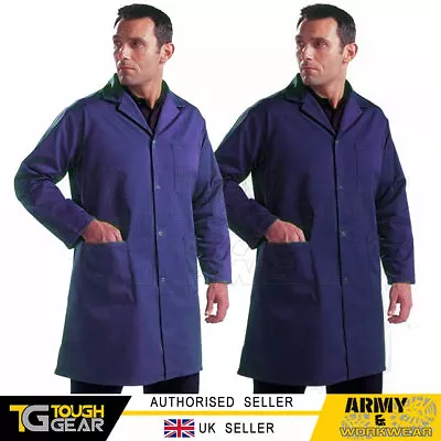 Tuff Durable Warehouse Store Lab Workwear Coat Coverall Shop Factory Mens Over • £12.99