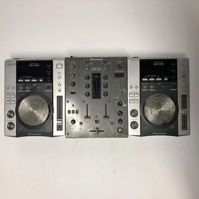 Pioneer DJ CDJ-200 Pair Digital Turntable DJM-400 Tested Working From Japan • $777