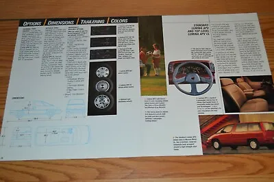 ★1990 Chevy Lumina Apv Options Original Dealer Advertisement Print Ad 90 Minivan • $9.99