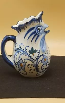 Falcone Vietri Hand Painted Rooster Bird Pitcher Creamer  Sambuco Deruta Italy • $25