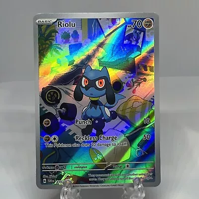 Riolu #215/198 Illustration Rare Pokemon TCG Scarlet & Violet • $5.50