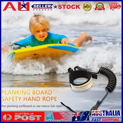 Safety Surfing Hand Rope Stand Up Paddle Board Leash For Surfboard (Black) • $10.91