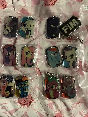 My Little Pony Rare Dog Tag Collection Mane 6 Luna Bon Bon Trixie Etc • £45