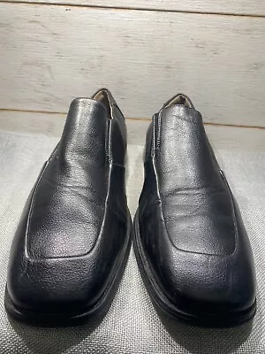 Merona Black Comfort Gel Mens Leather Oxford Shoe Size 12 • $19.99