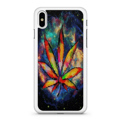 £5.99 • Buy Marijuana Space Weed Leaf Colourful Star Dust Covered Galaxy Phone Case Cover