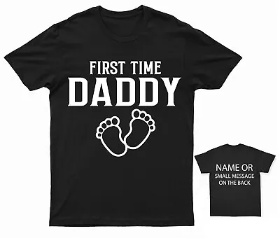 First Time Daddy T-Shirt  Pregnancy Announcement Expecting Baby Bump • £13.95