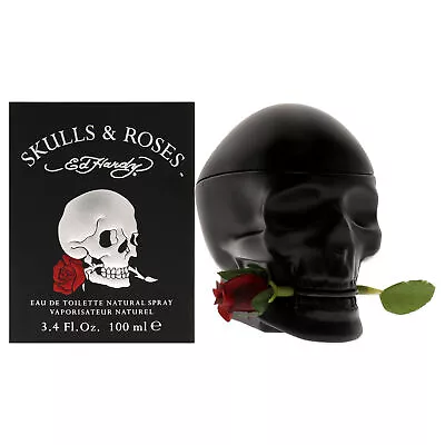 Ed Hardy Skulls And Roses By Christian Audigier For Men - 3.4 Oz EDT Spray • $34.37