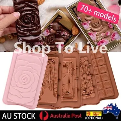 $6.39 • Buy Chocolate Baking Silicone Cake Mould Candy Jelly Mold Letter Number Ice Tray