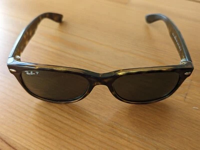 $99 • Buy Ray Bans  New Wayfarer  Polarised RB2132 902/58