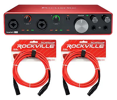 Focusrite SCARLETT 8I6 3rd Gen USB Audio Interface W/ Pro Tools First+Cables • $274.89