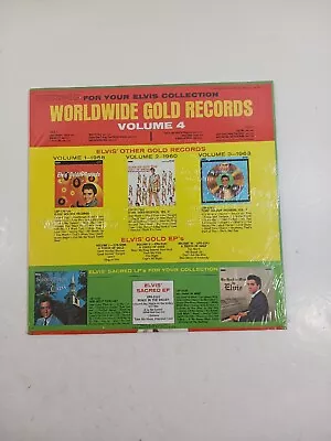 Elvis Gold Records Vol IV  Nice Crisp Copy (no UPC) Sealed Analogue  Lp • $19.99