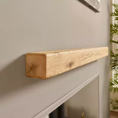 Fireplace Mantel Beam Made From Solid Oak  10cm X 10cm Mantlepiece • £50