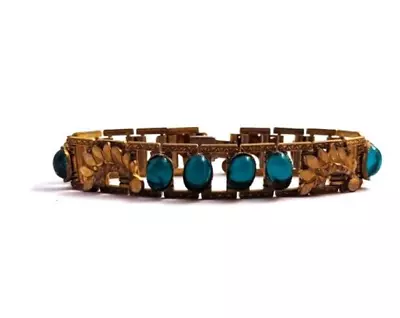 Vintage Czech Glass Bracelet 1950's Vintage Jewelry • $75