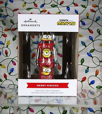 Hallmark Christmas Ornament Merry Minions In Ugly Sweater • $17.49