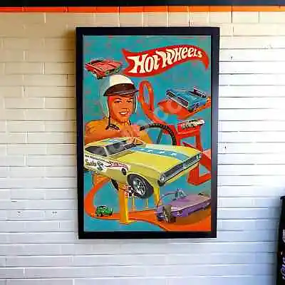 Vintage Hot Wheels Redlines Poster 11”x 17” Prudhomme Snake Drag Racing Art • $11.24