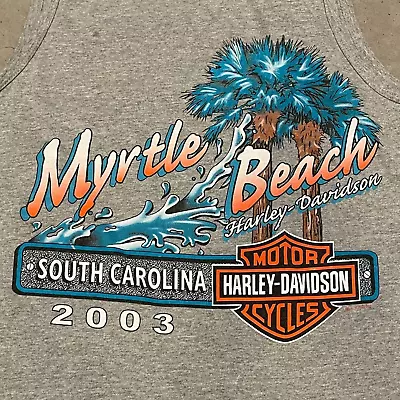 Vintage 2003 Myrtle Beach Harley Davidson Tank Top Medium • $20