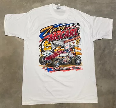 Vintage NOS 1999 Terry McCarl Sprint Car Long Sleeve Tee - 2XL • $54.99