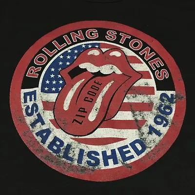 Rolling Stones Mick Jagger Black Medium T-Shirt Rock Music Band Blues Concert • $21.24