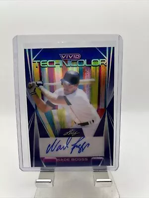 Wade Boggs 5/30 Auto 2022 Leaf Vivid Technic Color • $5.50