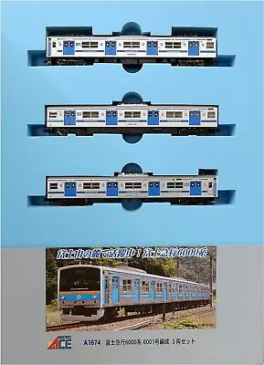 Micro Ace N Gauge Fuji Kyuko 6000series 6001Formation 3car Set A1674 Model Train • $157.24