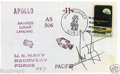 NEIL ARMSTRONG Signed Cover - Apollo XI First Man On The Moon Preprint • £5