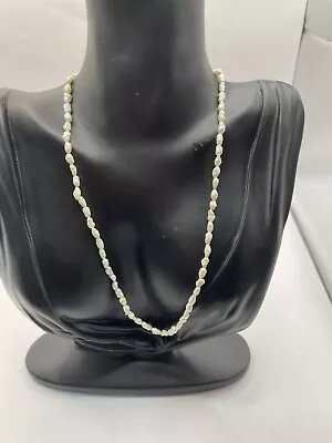 Vintage Baroque Seed Pearl Necklace 16” • $16
