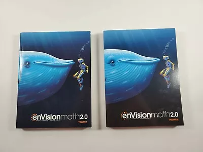 Grade 5 Envision Math 2.0 Student Workbooks Vol 1 And 2 Paperback 2017 • $14.92