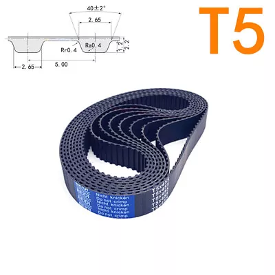 T5 Pitch 5mm Timing Pulley Close Loop Rubber Synchronous Belt Width 10/15/20mm • $4.75