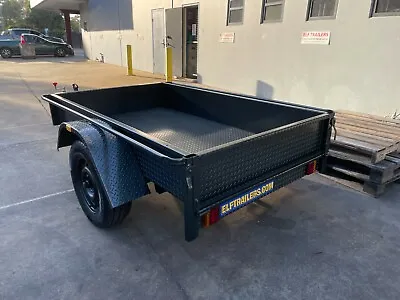 Box Trailer LED 6X4FT Full Chequerplate ALSO 7x5 8x4 8x5 AVAILABLE MADE TO ORDER • $1330.69