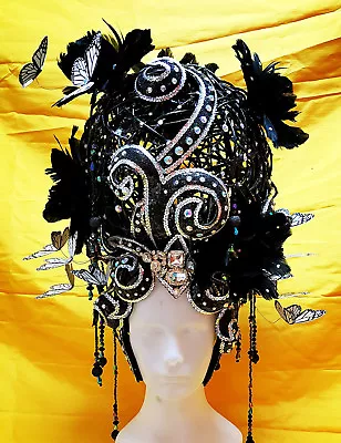 Da NeeNa HUT H840 The Maze Queen Showgirl Dance Vegas Crystal Pageant Headdress  • $1025.21