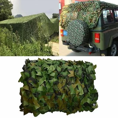 Woodland Camouflage Netting Military Army Camo Hunting Shooting Hide Cover Net • $9.45