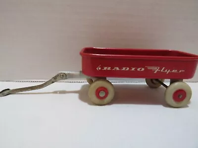 Vtg Miniture Radio Flyer Toy Wagon-white Wheels • $19.95