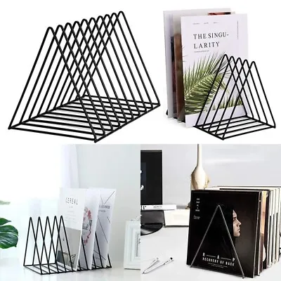 Counter Card Rack Display Stand In Black  - 1 Tier Wire Book Magazine (E8B) • £19.99