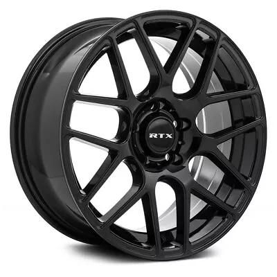 RTX ENVY Wheels 17x7.5 (38 5x112 66.6) Black Rims Set Of 4 • $644.36