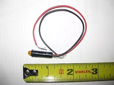 12- 28 Volt  Amber LED Snap-In 1/4  Marine Grade Mini Indicator Light • $8