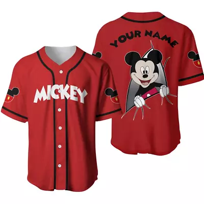 Mickey Baseball Shirt Mickey Mouse Jersey Shirts Mickey Mouse Shirt • $39.99