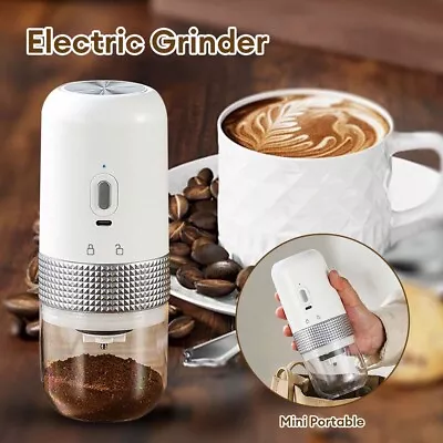 Electric Coffee Grinder Mini Automatic Burr Coffee Bean Grinder Rechargeable AU • $35.15