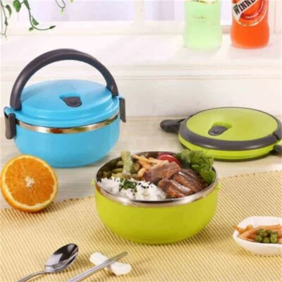 $13.58 • Buy Adult Insulated Thermos Vacuum Hot Food Flask Warmer Food Container Lunch Box