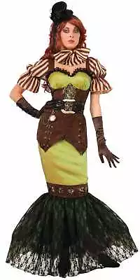 Adults Womens 20s Victorian Steampunk Fairy Siren Costume • $18.88