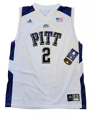 Pitt Panthers #2 Vintage Adidas Big East Basketball Jersey Size Youth XL NEW • $14.95