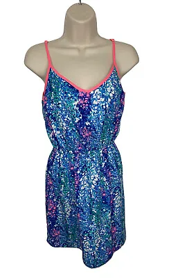 SOPRANO Women's Size Small Blue Abstract Floral Dress • $10.34