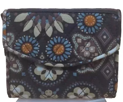 Vera Bradley Canyon Super Smart  Wallet Brown Orange Missing Wrist Strap • $6