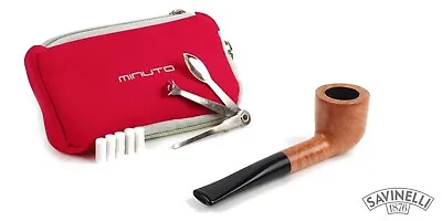 Pipe Pocket-Size With Accessories SAVINELLI Minuto 401 0 1/4in Briar Pad- Brown • $80.85