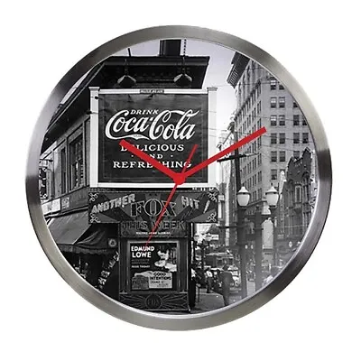 Coca Cola Wall Clock Landscape Atlanta Retro - 30cm - Official Licensed - New • $59.95