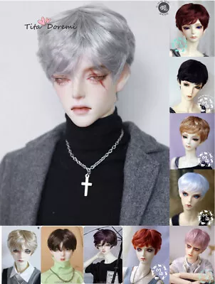 BJD Doll Wig 1/3 8-9  Pullip SD MSD MDD 1/4 7-8  YOSD BB 6-7  LATI 1/8 Hair • $25.99