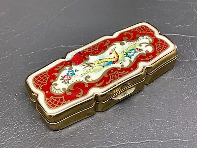 Vintage Stratton Pill Case Box Bird Design • $29