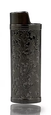 Black Metal Lighter Case Cover Holder Sleeve Pouch For BIC Large Lighter J26 • $11.95