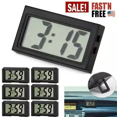 Portable Mini Car Dashboard Digital Clock For Vehicle Large LCD Time Screen Lot • $7.17