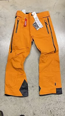 2024 NWT Volcom Mens 3L Guide Gore-Tex Snowboard Pants Med Gold $570 • $399